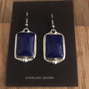 Lapis Lazuli Earrings - Rectangular